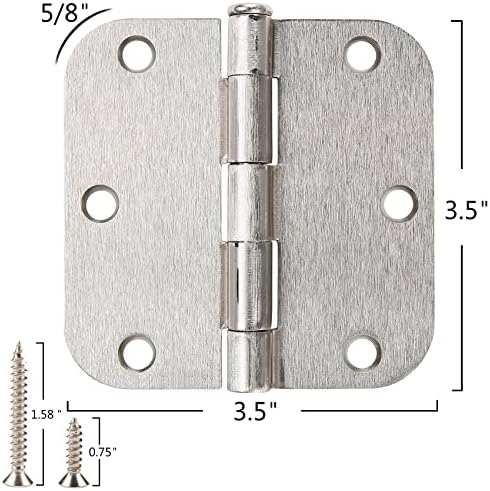 30-Piece Round Door Hinges