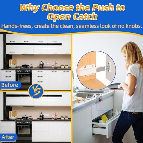 6-Pack Magnetic Push Latch by Jiayi