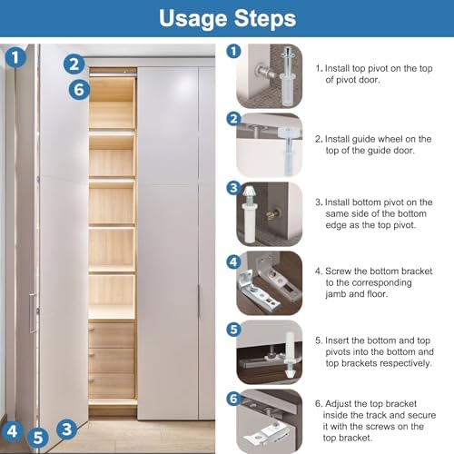 SEPMARCBifold Door Repair Kit - Easy to Use 2 Pack
