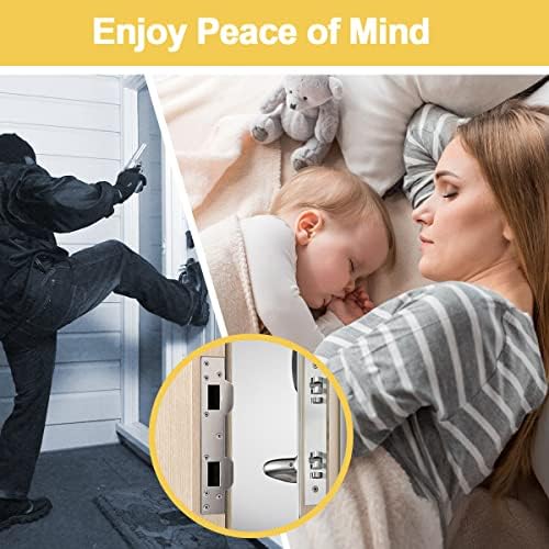 HELEMAN Door Strike Plate Extra Secure Front Door