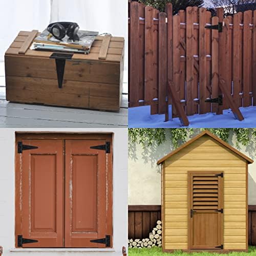 SANKINS 8 Inch T-Strap Shed Door Hinges