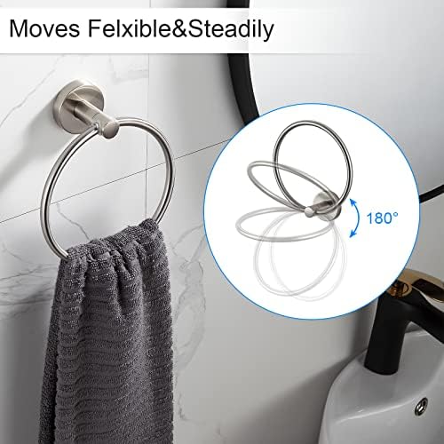 BGL 8-Piece Bathroom Accessory Set Towel Bar More