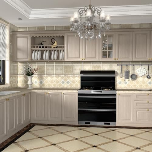 10-Piece Gold Brass Cabinet Knobs Set Easy to Install Durable