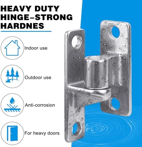 auxificantlyW Concealed Hinge Set Heavy Duty 304 stainless steel Perfect for Farm Gates and Outdoors