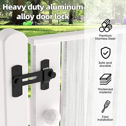 180 Degree Flip Barn Door Lock for Privacy and Safety