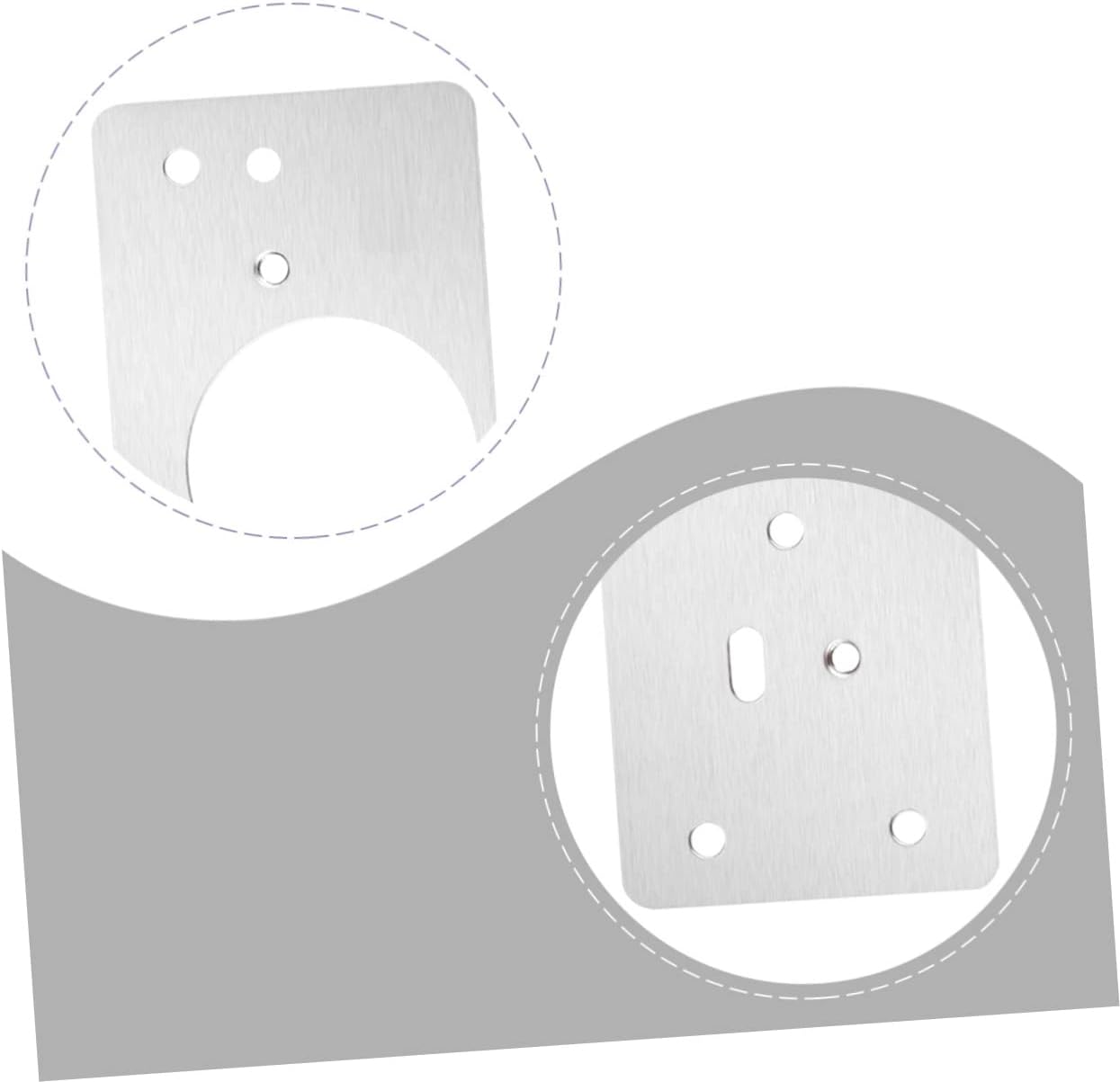 KONTONTY 3 Pack Stainless Steel Repair Plate for Cabinet Hinge Mending Kit Easy Install Sturdy