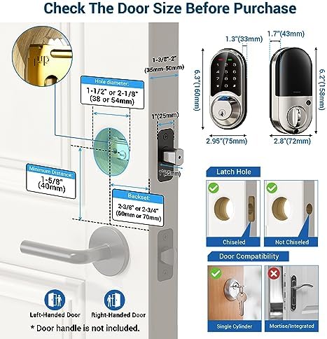 Veise Smart Lock Biometric Door Lock