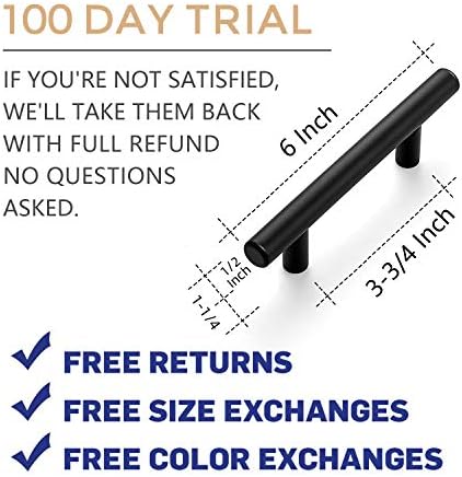 Ravinte 30 Pack 6 Inch Matte Black Cabinet Pulls