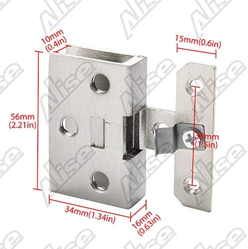 Sturdy 2-Piece Glass Door Hinges for Alise Catalog