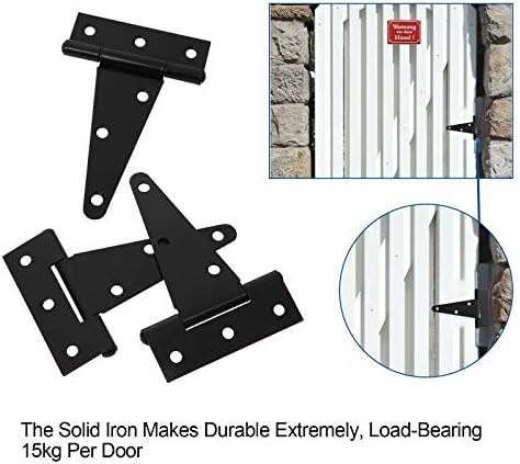 10-Pack 4 Inch Steel Hinges for sheds and gates
