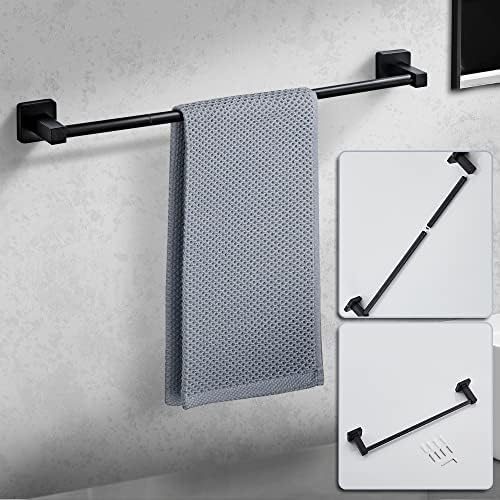 Matte Black Bathroom Hardware Set 4-Piece for Home Use