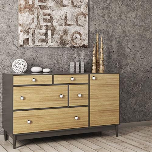 Durable brushed nickel cabinet knobs 30-pack for modern homes