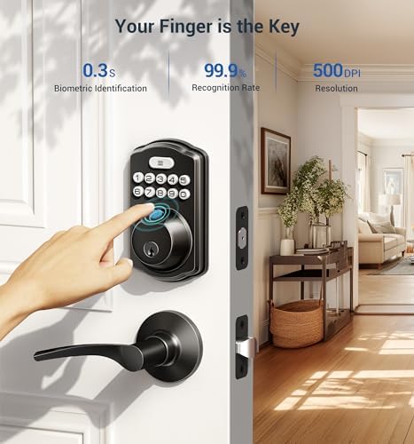 Veise Door Lock with Fingerprint Keyless Entry
