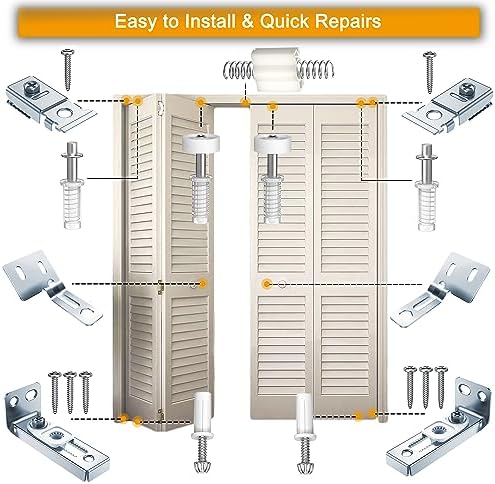 Bifold Door Hardware Kit for 781 Track - Easy to Install Durable and Reliable