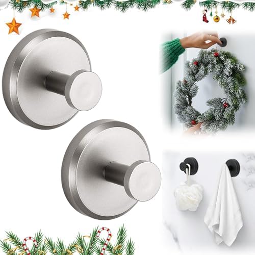 Premium Suction Cup Hooks for Bathroom Kitchen Rust-Resistant
