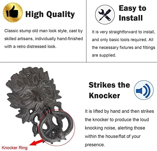 Vintage Iron Door Knockers Rustic Home decor for Doors