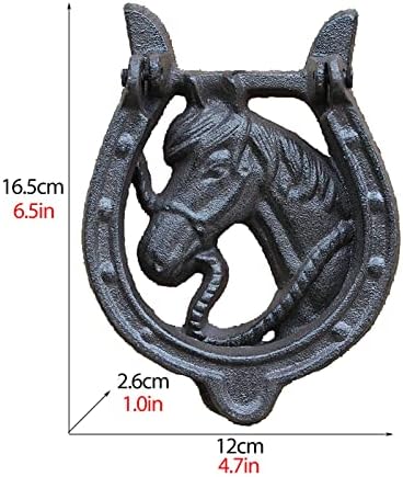 Sturdy Cast Iron Door Knocker Decor for Front Door More