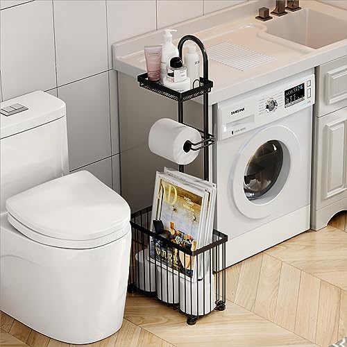 Moveable Freestanding Toilet Paper Holder