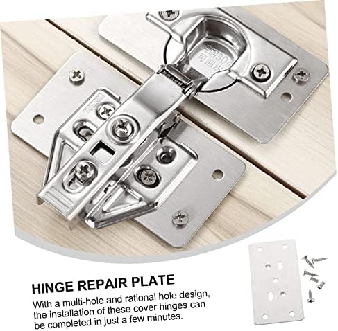 SOESFOUFU Cabinet Door Hinge Repair Kit 6-Piece Set screws for Wood Furniture Mending