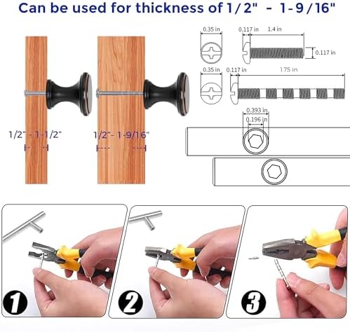 Ravinte Oil Rubbed Bronze Kitchen Cabinet Knobs Set of 10
