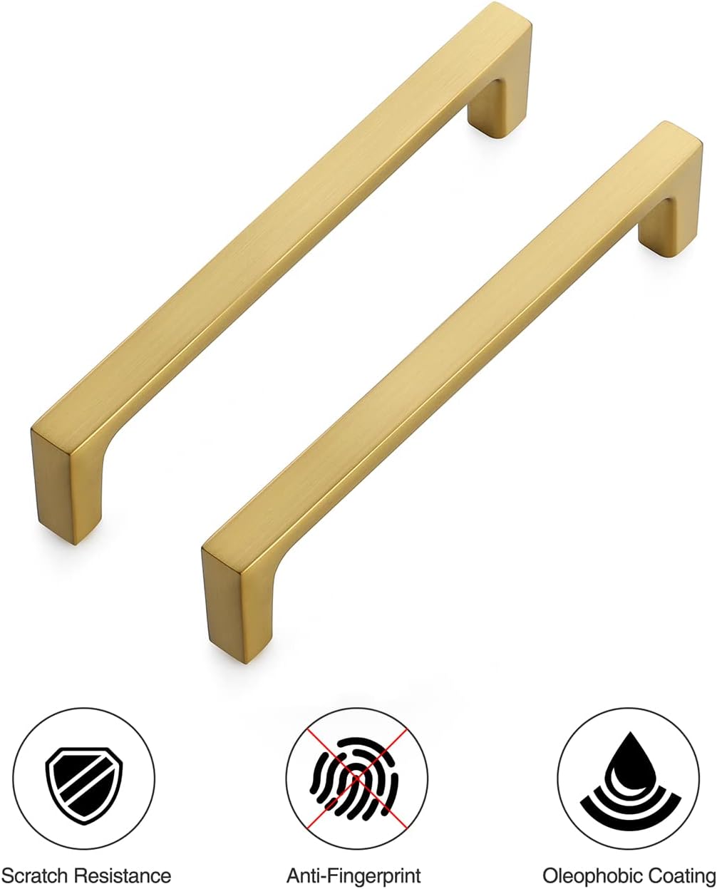 Sturdy 10-Pack Kitchen Cabinet Pulls Solid 5-Inch Brass Handles for statement kitchen designs