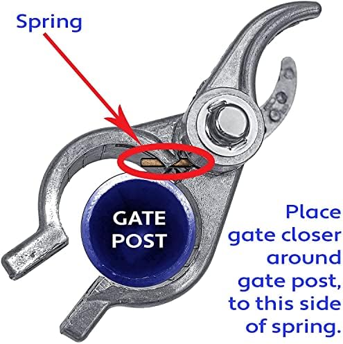 Durable Rust-Proof Aluminum Gate Closer 2 x 1-38 Design