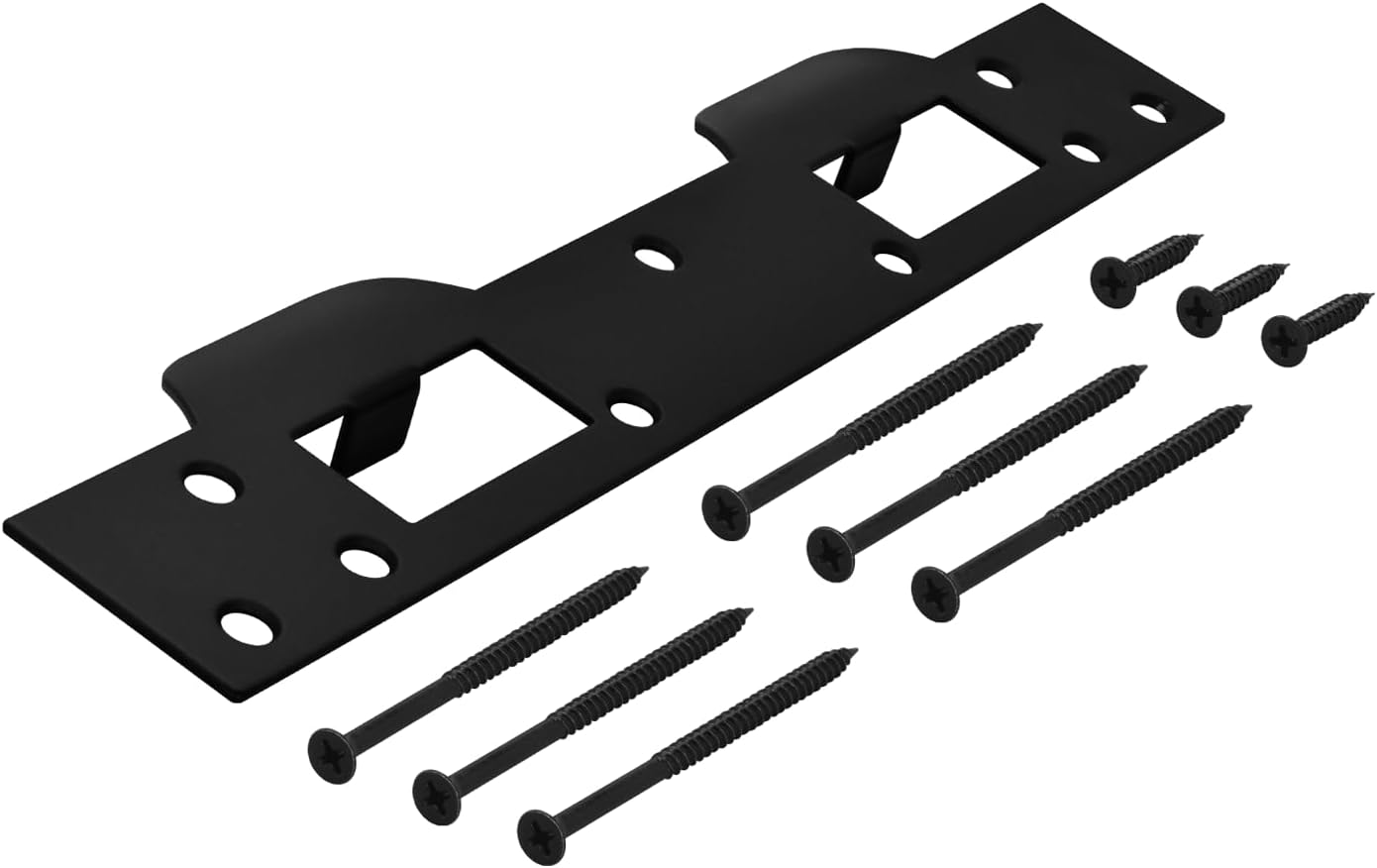 NUK3Y SP550 Combination Security Door Strike for 55-Inch Hole Matte Black