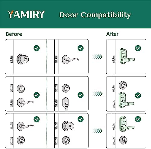 YiRay Smart Door Lock with Keypad - Keyless Entry for Front Door