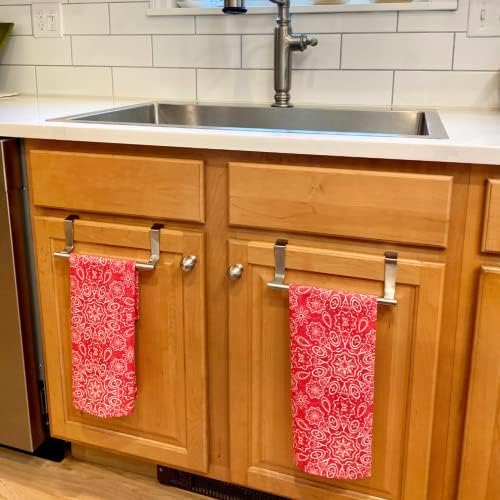 2-Piece Hand Bathroom Towel Hook Brushed Steel Easy Install Rust-Proof