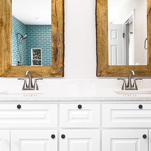 Ravinte 25-Piece Knobs Set 1-14 inch Matte Black Kitchen Cabinet Hardware Set