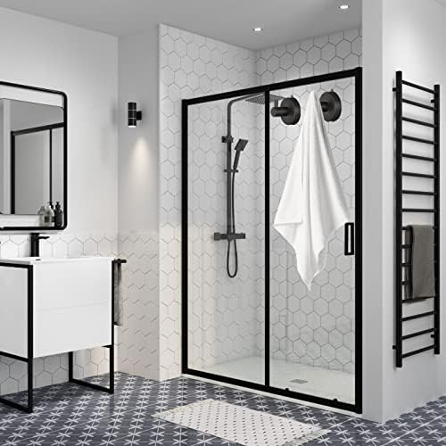 2 Piece Suction Cup Shower Hooks Black Durable Modern Bathroom Towel Hangers