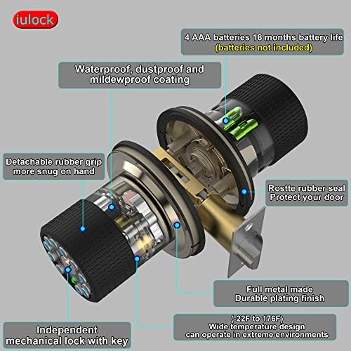 Fast Scraping Smart Door Lock with Keypad and Key