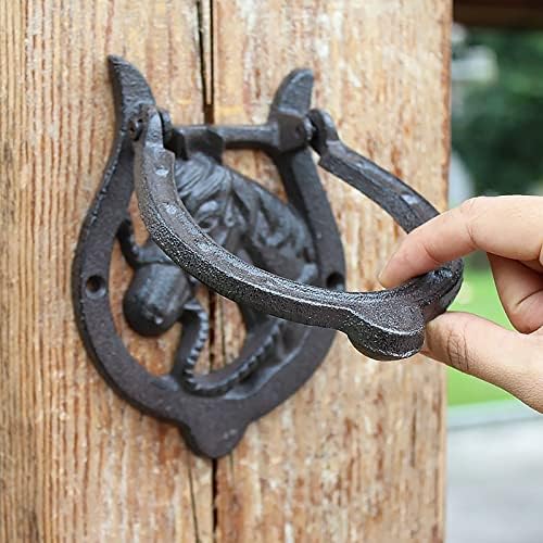 Sturdy Cast Iron Door Knocker Decor for Front Door More