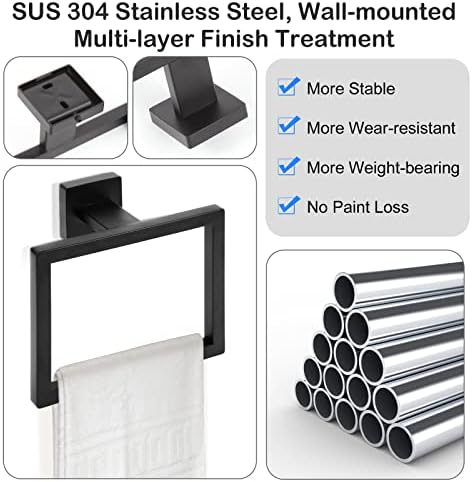 Sturdy Square Towel Holder Set