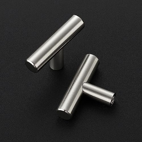 30-Pack Silver Sturdy Cabinet knobs Stainless Steel T-Bar Design Kitchen Bathroom Use