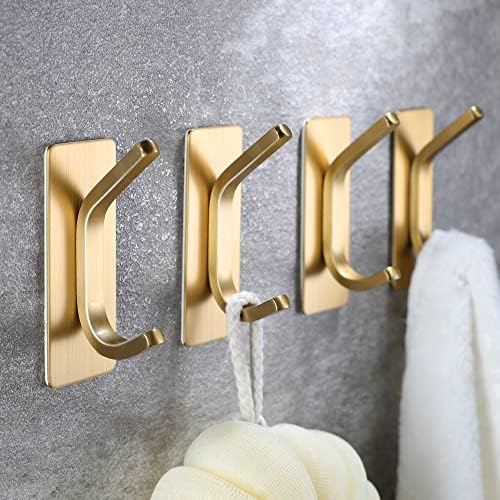 Taozun Gold Towel Hooks 4-Pack