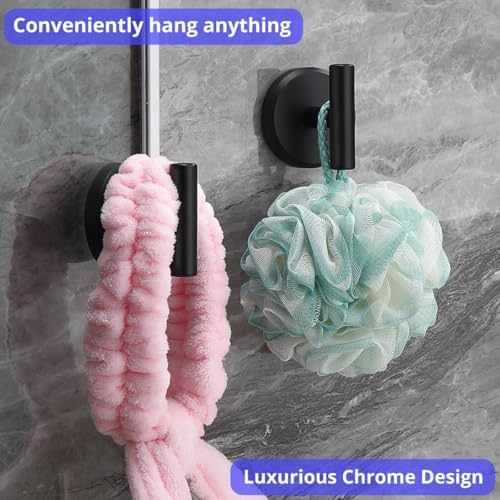 T-Shape Visible 15 lbs suction cup hooks for Bathroom Shower Mirror more by HOME SO 2-Pack
