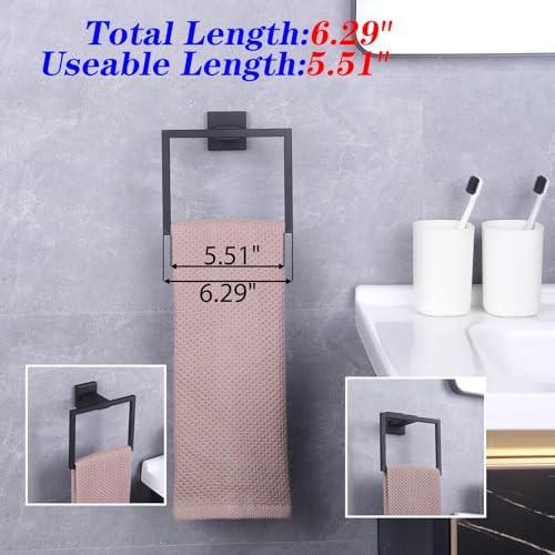 GERZWY Modern Rust-Resistant Towel Holder