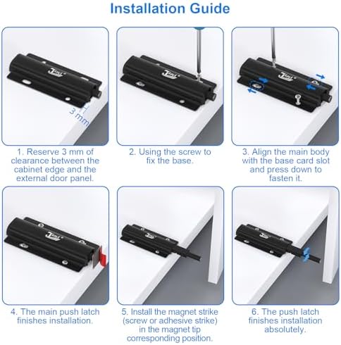 Magnetic Push Latch for Cabinet Door
