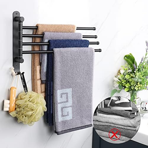 NearMoon 4-Arm Swivel Towel Rack
