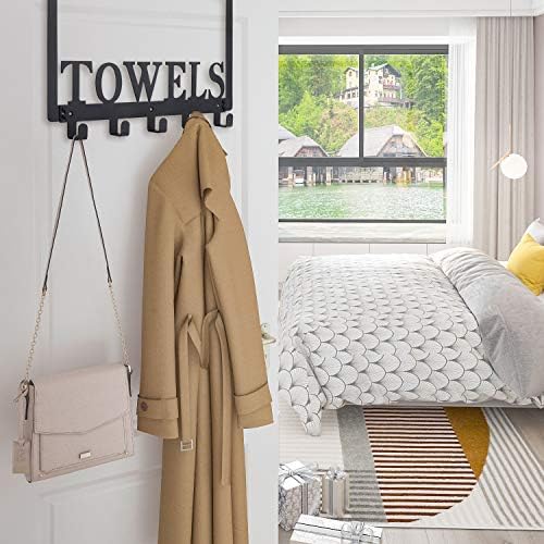 Durable Over the Door Towel Holder for Space-Saving Use