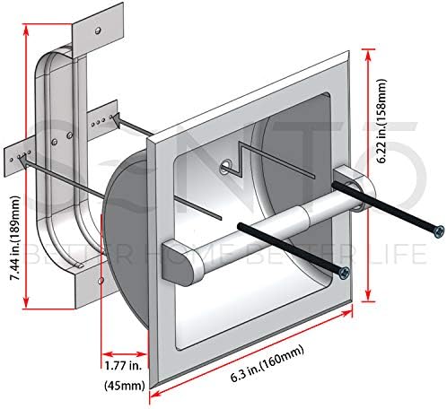 convince me to choose this Sento Recessed Oil-Rubbed Bronze Toilet Paper Holder