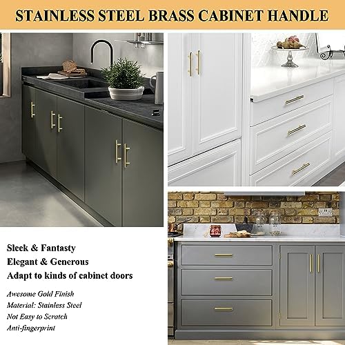 30-Pack Gold Cabinet Handles