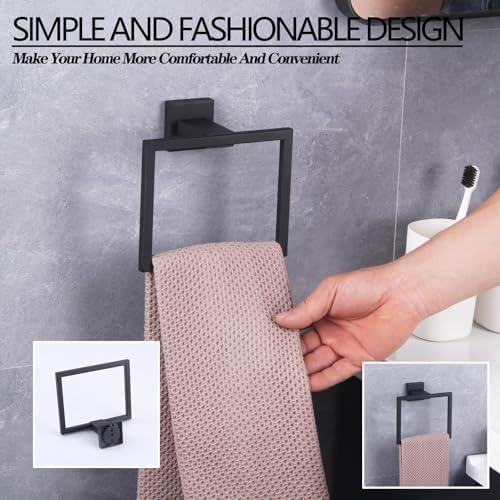 GERZWY Modern Rust-Resistant Towel Holder