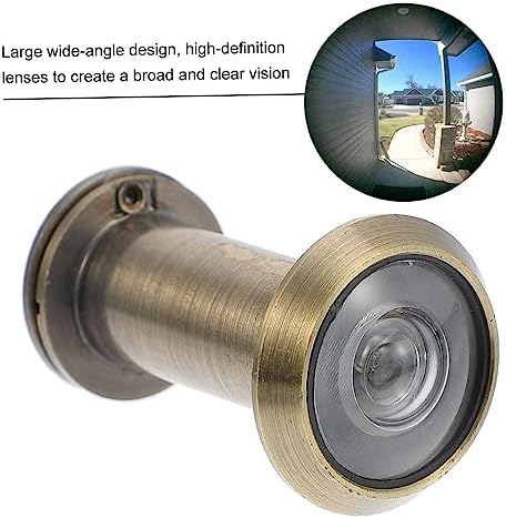 Angoily Door Peephole Alarm Chime Door Lock Sensor with 360-Degree Privacy Backup Camera