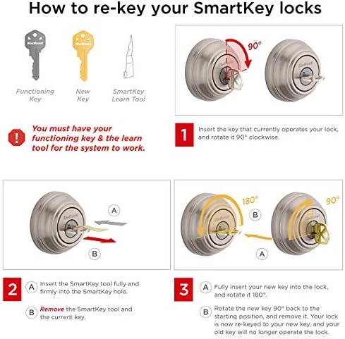 Kwikset 690 Tylo Entry Knob Deadbolt Combo Smooth Entry SmartKey Polished Brass