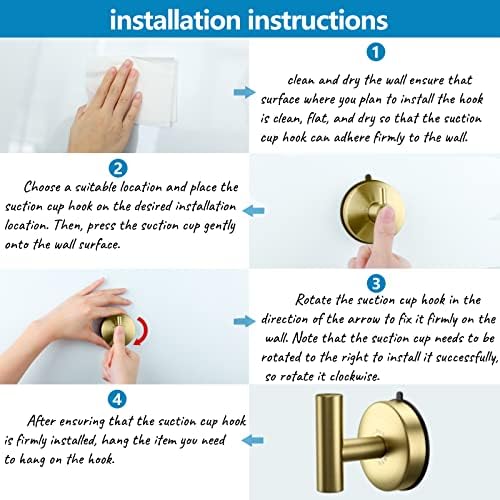 Durable 15 Lb Stainless Steel Towel Hooks Set