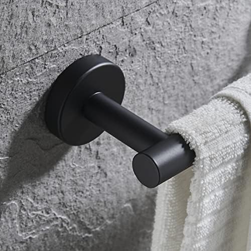 Z MAYABBO Stainless Steel Towel Holder Wall Mounted Matte Black