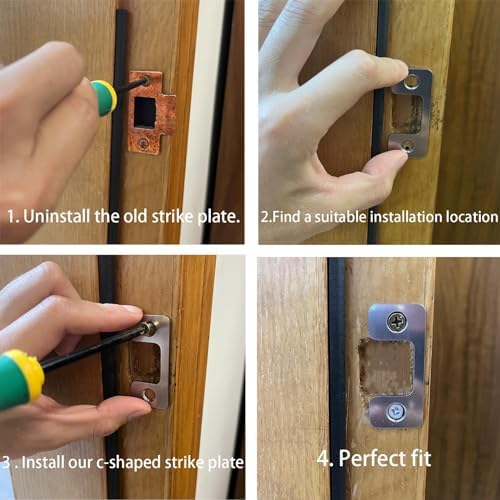 Solve Your Lock Struggles - TDPROMOTO Strike Plate for Exterior Doors