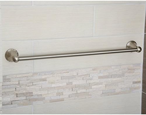 Durable Modern Towel Bar 24-inch Satin Nickel
